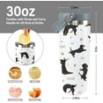 thumbnail image 4 of Dachshund Dog Tumbler with Lid and Straw 30 Oz Weenie Dog Tumbler Insulated Weiner Dog Water Bottle Cup with Handle Weiner Dog Gifts for Women Men, 4 of 6