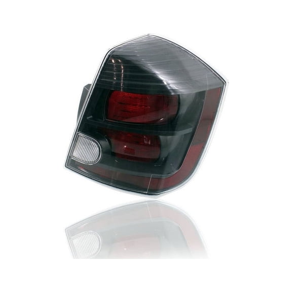 Tail Light Assembly - Compatible/Replacement for '10-12 Nissan Sentra SR/SE R/Spec V - Smoked Black Red Interior - Right Hand - Passenger - 26550ZT50B - CAPA
