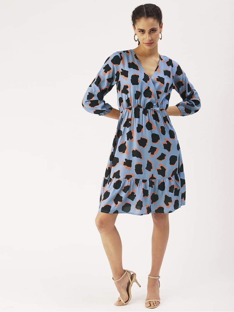 dressberry printed fit & flare monochrome maxi dress reviews Buy DressBerry Printed Puff Sleeve Fit & Flare Dress - Dresses for Women 29920536