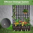 thumbnail image 5 of Danolapsi Metal Planter Box with Trellis Privacy Screen, Raised Garden Bed with Trellis, Privacy Planters for Patio, Planter Box with Drainage Holes for Climbing Plants, Flower, 5 of 8