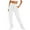 White, variant on EDFBUYKRS Female Women Pants Casual Womens Linen Pants Petite Xs Lined Joggers for Women Thermal Sweatpants for Women Joggers with Pockets Workout Pants Running Pants M