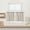 Tiers Linen White, variant on Gingham Plaid Kitchen Curtains 30 Inches Long for Kitchen/Bathroom Rod Pocket Set of 2 White
