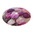 thumbnail image 2 of Bingfone Christmas Tree Skirt Mat Christmas Decoration Interior 48" -Purple And Pink Tulip Bouquet, 2 of 6