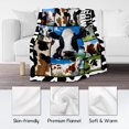 thumbnail image 4 of Cow Blankets and Throws, Cow Gifts for Women Girls Cow Lovers, Soft Fluffy Fuzzy Farmhouse Blanket Country Home Decor, 30"x40" Cow Pattern Blanket for Couch Sofa, 4 of 6