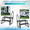 thumbnail image 4 of RV 2 Steps with Handrail,Tub Steps Metal, Portable Stairs Steps for RV, MobileStairsfor&, 4 of 9