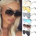thumbnail image 1 of Grandes Lunettes de Soleil Surdimensionnées pour Dames Femmes Designer Grande Monture Rétro Vintage, 1 of 3