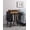 Black, variant on Musiea Vinyl Record Player Stand Mid Century Turntable Table with 4 Cabinet Record Storage (Black)