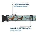 thumbnail image 5 of Buckle-Down Pet Collar, Dog Collar Plastic Buckle, Dachshund Dogs Paws Aquas, 8.5 to 12 Inches 0.5 Inch Wide, 5 of 8