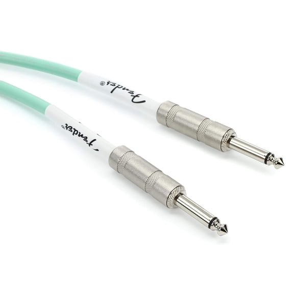 Fender Original Series Instrument Cable, with Limited Lifetime , Straight/Straight, Surf Green, 10ft Surf Green 10ft Original Series Cable