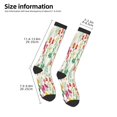 thumbnail image 2 of Fuzoiu Spring floral Print Adult Stockings,Crew Socks,Unisex Fashion Socks, Casual Sports Socks,Comfortable Crew Socks for Everyday Wear and Sports, 2 of 6