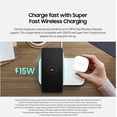 thumbnail image 2 of Cargador inalámbrico Samsung 15W Duo Black 2022 versión estadounidense, 2 of 6