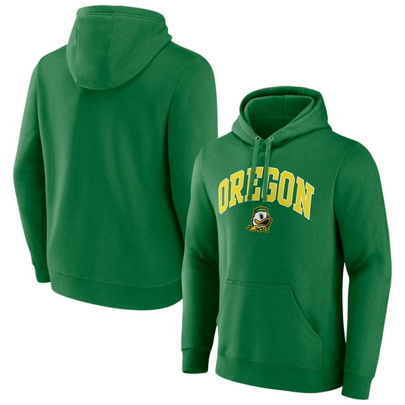 Men's Fanatics Green Oregon Ducks Classic Arched Applique Fleece Pullover Hoodie