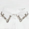 thumbnail image 2 of YooGuoGuo Rhinestone Fake Collar Detachable Dickey Collar Blouse Half Shirts Peter Pan Faux False Collar for Women, 2 of 5