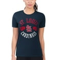 thumbnail image 4 of Women's G-III 4Her by Carl Banks Navy St. Louis Cardinals Super-Slim Fit Lightweight City Graphic T-Shirt, 4 of 5