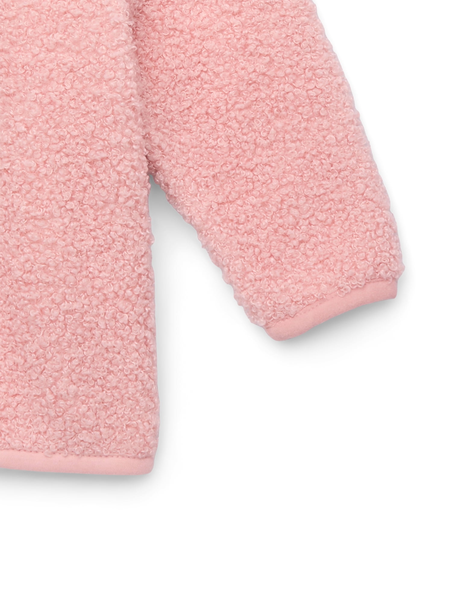 Wonder Nation Baby and Toddler Teddy Fleece Jacket with Hood, Sizes 12M-5T