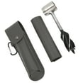 thumbnail image 4 of Hand Auger Wrench, Easy Usage Multifunctional Wood Drill Bit Tool Portable Practical  For Outdoor Activity Gray PU Leather Bag And Holster, 4 of 8