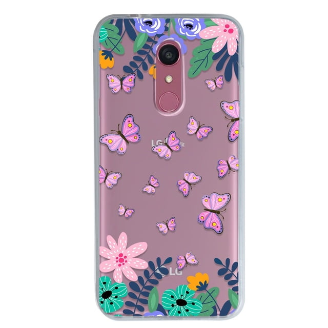 Funda Antigolpes para LG Q7 InstaCase Mariposas y Flores