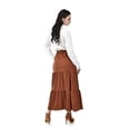 thumbnail image 3 of Falda larga con vuelo Roman Fashion /Juvenil, 7061 (Chedron) cafe CH, 3 of 5