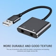thumbnail image 3 of USB External Sound Card Adapter Sound Card Converter with Headphone and Microphone Jack, 3 of 9