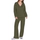 thumbnail image 2 of Conjuntos de Dos Piezas para Mujer, Moda de Otoño 2025, Pantalones Anchos, Conjunto de Estar por Casa, para Viajes y Vacaciones. Verde XXXL, 2 of 9