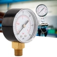 thumbnail image 1 of Manómetro De Latón 1/4 BSPT, 1 Manómetro De Rosca Con Escala Doble Para Medición De Presión De Agua, Gas Y Petróleo, 1 of 7