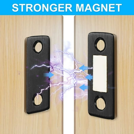 

Kafsov Magnetic Sliding Door Wardrobe Strip - Ultra-Thin Easy Install with Adhesive and Screws B