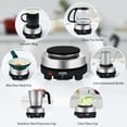 thumbnail image 2 of Artilife 500W Small Hot Plate Mini Hot Plate, Christmas Gift, Electric Single Hot Plate,Multi-Function Portable Stove Kitchen Cooktop Electric Heater for Home 110V, 2 of 9