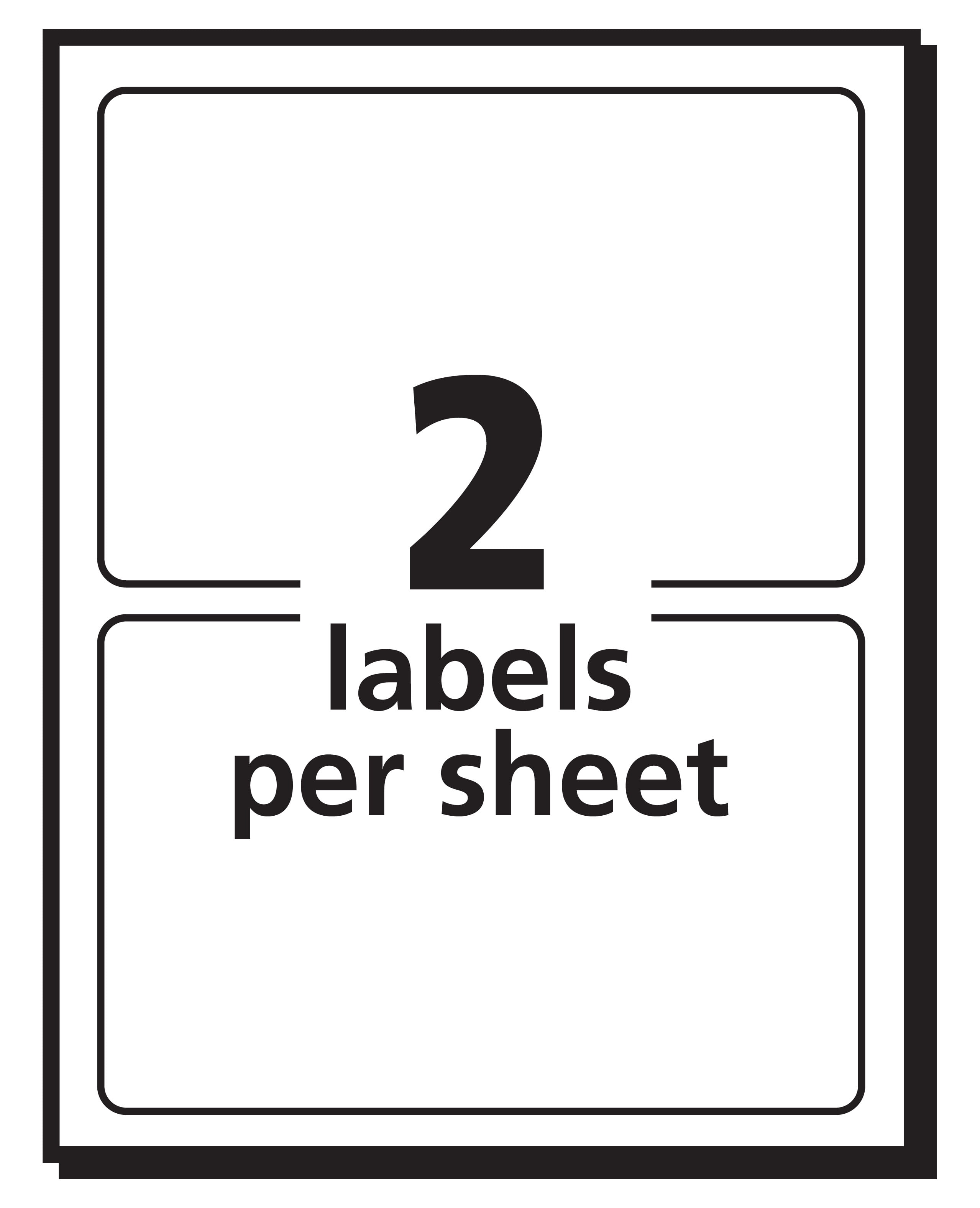 Avery Removable Labels Removable Adhesive 2 X 4 100 Labels