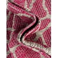 thumbnail image 3 of Unique Loom Outdoor Safari Collection Area Rug - Giraffe (2' x 3' Rectangle Magenta/Ivory), 3 of 6