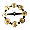 thumbnail image 3 of lionlar Hi Hat Tambourine 17cm Instrument de Musique Multifonction pour Scène en Direct Fête Rangée Unique, 3 of 8