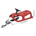 thumbnail image 2 of Red Snow Racer Sled for Kids, Winter Sport Ski Sled Slider Board with Steering Wheel & Footrest, 220 lbs Capacity Snow Sled for Kids, Teenagers, Adult, 2 of 16