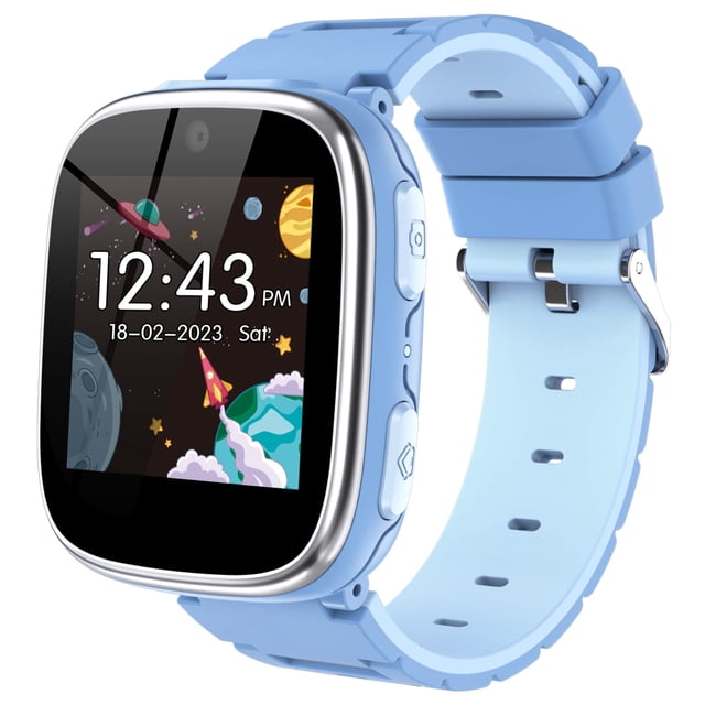 Juego Smart Watch Berilona para niños de 4 a 12 años con 15 juegos, color azul