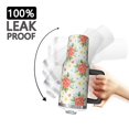 thumbnail image 3 of 40oz Pioneer Flower Floral Print Pattern Insulated Tumbler with Handle, BPA-Free Leak Proof Lid and Straws, Double Wall Vacuum, Hot 12h/Cold 34h, 3 of 6