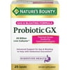 Nature's Bounty Probiotic GX Gas & Bloating Formula, Capsules 25 ea (Pack of 6)