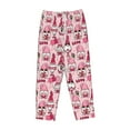thumbnail image 6 of Uemuo Garden Gnomes Pattern Women's Wide Leg Palazzo Lounge Pants with Pockets Light Weight Loose Comfy Casual Pajama Pants-Small, 6 of 9