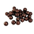 thumbnail image 2 of Vickerman 60ct Shiny Chocolate Brown Shatterproof Christmas Ball Ornaments 2.5" (60mm), 2 of 2