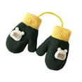 thumbnail image 3 of Dyfzdhu Mittens For Baby Snow Gloves For Kids Girls Boys Infant Winter Snow Ski Gloves Kintted Warm Gloves, 3 of 6
