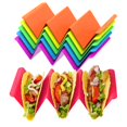 thumbnail image 1 of Juego de soportes para tacos Aichoof de 6 piezas, grandes y coloridos, de PP, 1 of 7