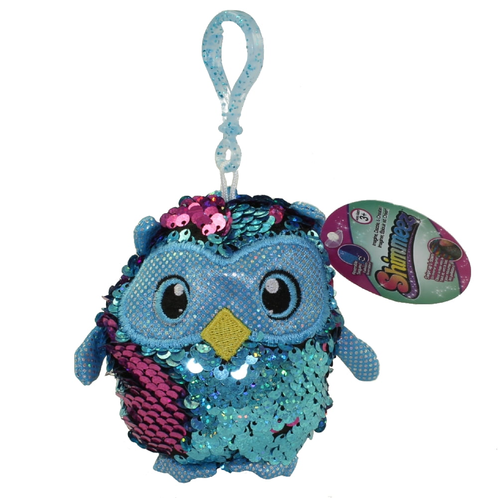 SHIMMEEZ SEQUINS 9" PLUSH SINGLE OLIVIA OWL NEW WITH TAG