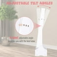 thumbnail image 3 of Standing Jewelry Armoire: With LED Lights, Full-Length Mirror, Adjustable Angle, White, 3 of 6