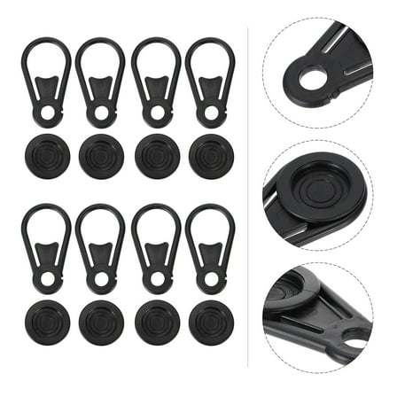 PTOOTP 10pcs Windproof Plastic Tent Clips for Camping Tarpaulin Clamps Outdoor Accessories