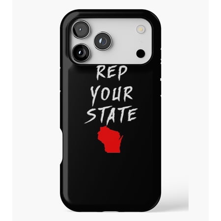 REP YOUR STATE WISCONSIN M2241, Protective Case for iPhone 17 16 15 14 13 12 11 Pro Max – Modern Unisex Style