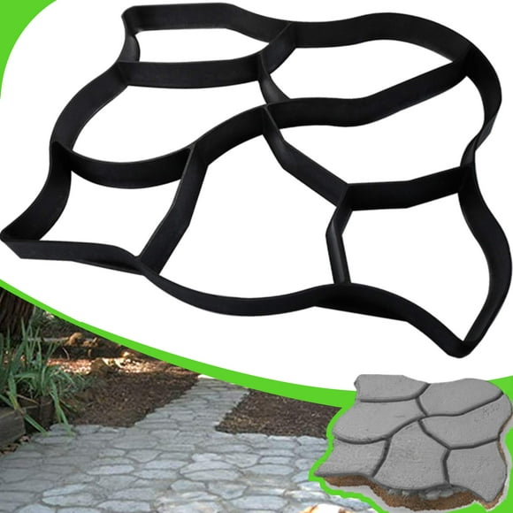 CJGQ Walk Maker Reusable Concrete Path Maker Molds Stepping Stone Paver Lawn Patio Yard Garden DIY Walkway Pavement Paving Moulds (Oversized)