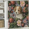 thumbnail image 6 of SHERONV Dog Cat Berries Bathroom Décor Set Modern Graphic Print Polyester Fabric Fashion Shower Curtain with Hooks 100% Polyester Washable Shower Curtain for Bathroom Decoration 36"x72, 6 of 7