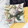 thumbnail image 2 of SHERONV Flowers Bird Foliage Pillow Case Square Home Furnishing 24x24in, 2 of 5