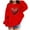 Red, variant on Lorytime Kids Long Sleeve Hoodies for Teen Girls Valentine Crewneck Sweatshirts Heart Tops with Pocket Loose Tops