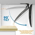 thumbnail image 5 of Mount-It! Kitchen Under Cabinet Mount TV Ceiling Mount Folding Bracket, 90 Degree Tilt, Fold Down, Swivel for 19" to 24" TV's, Capacity 18 lbs., 5 of 6