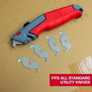 Hyper Tough 5-Pack Replaceable Utility Knife Hook Blades