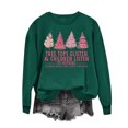 thumbnail image 2 of Lovskoo Novelty Christmas Sweatshirt for Women Casual Printed Long Sleeve Pullover Tops Blouse Sweatshirt Green, 2 of 5