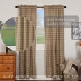 thumbnail image 4 of VHC Brands Sawyer Mill, Farmhouse Curtain Panels, Plaid, Charcoal, 96x40, Set of 2, 4 of 11